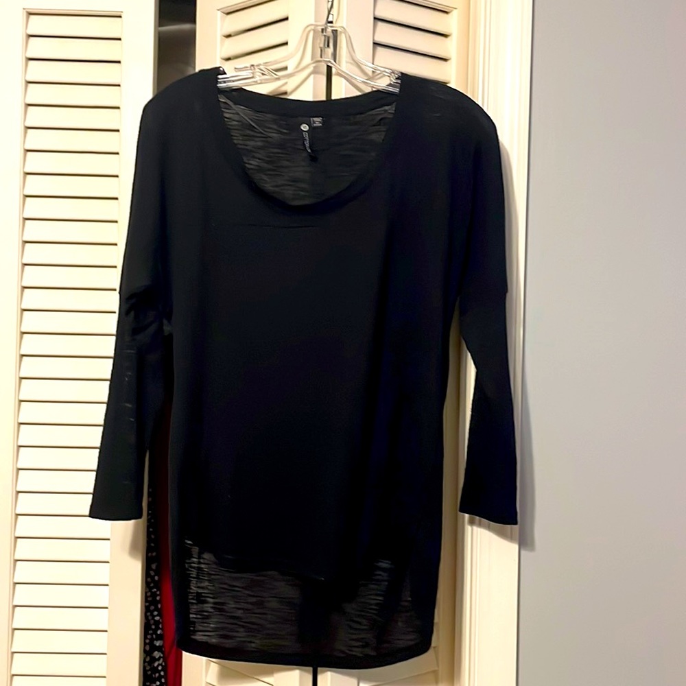 Black tunic top